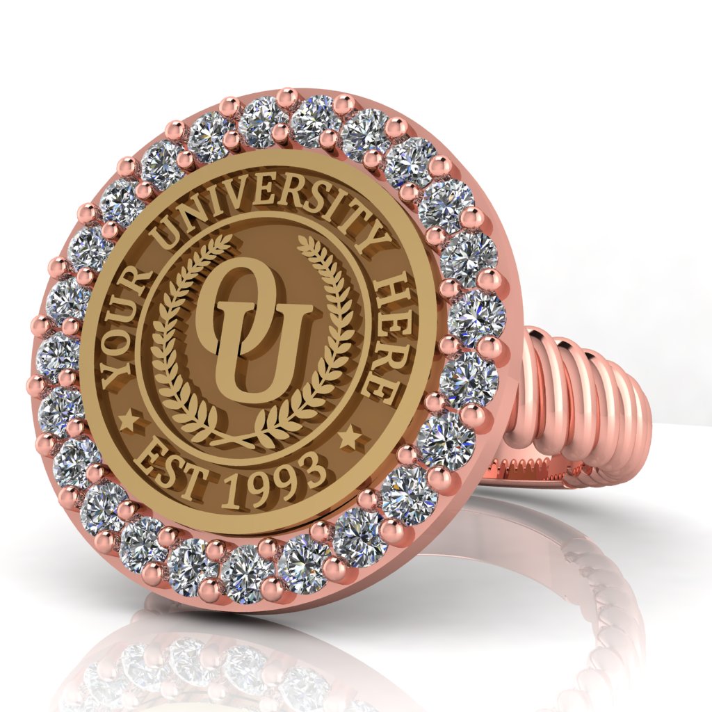 Circum | Rope Core Band Custom Collage Ring