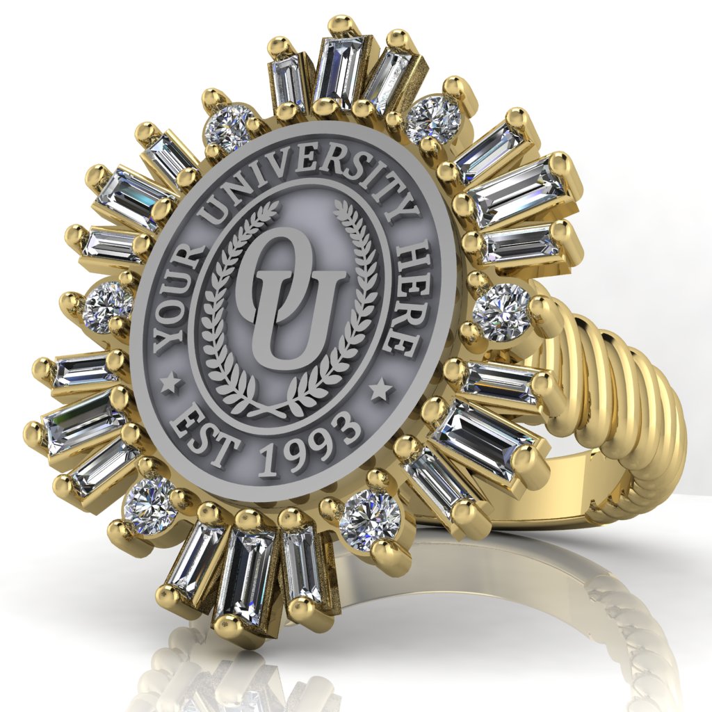 Tramontana Oval | Rope Core Band Custom Collage Ring