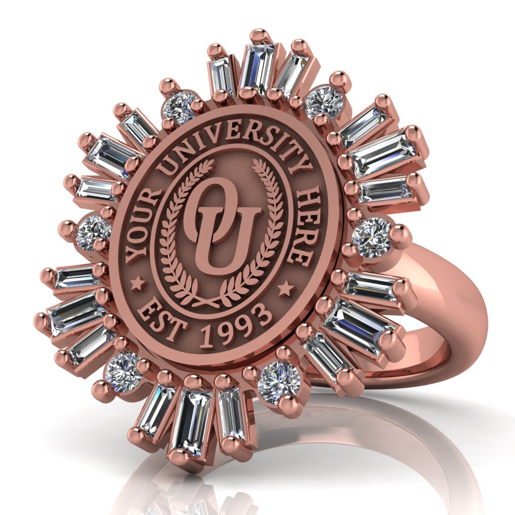 Tramontana Oval | Classic Dome Band Custom Collage Ring