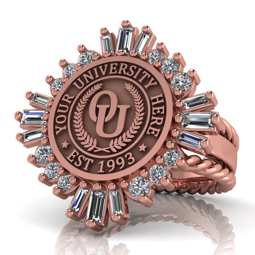 Tramontana | Rope Edge Band Custom Collage Ring