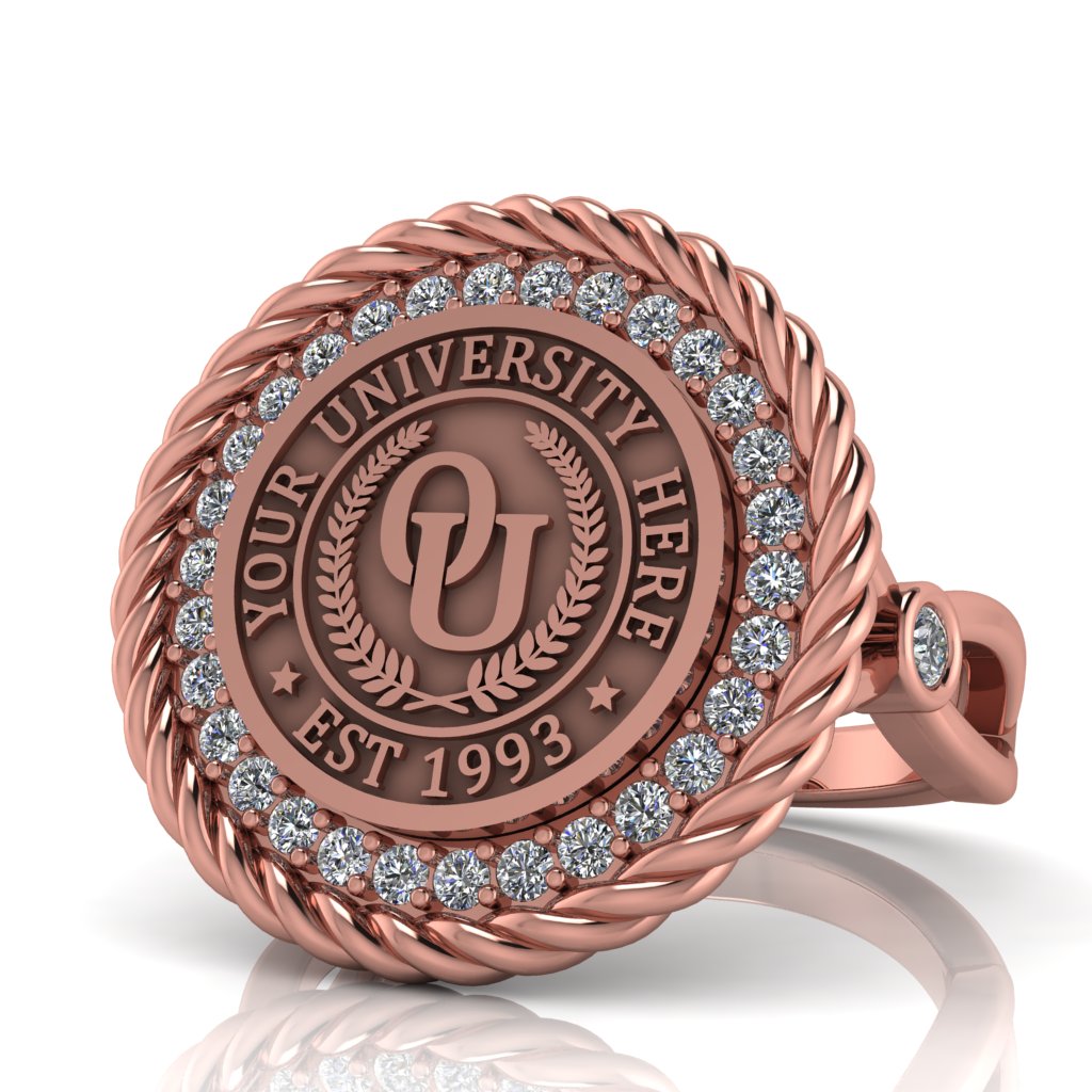 Arrecerat | Infinity Bezel Band Custom Collage Ring