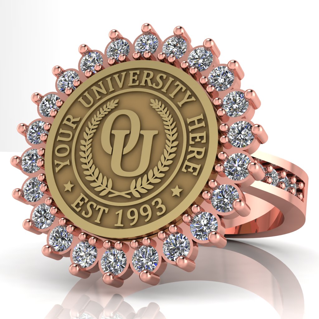Serku | Channel Core Band Custom College Ring