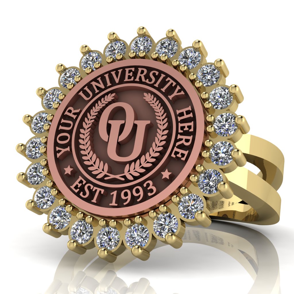 Serku | Knife Edge Band Custom Collage Ring