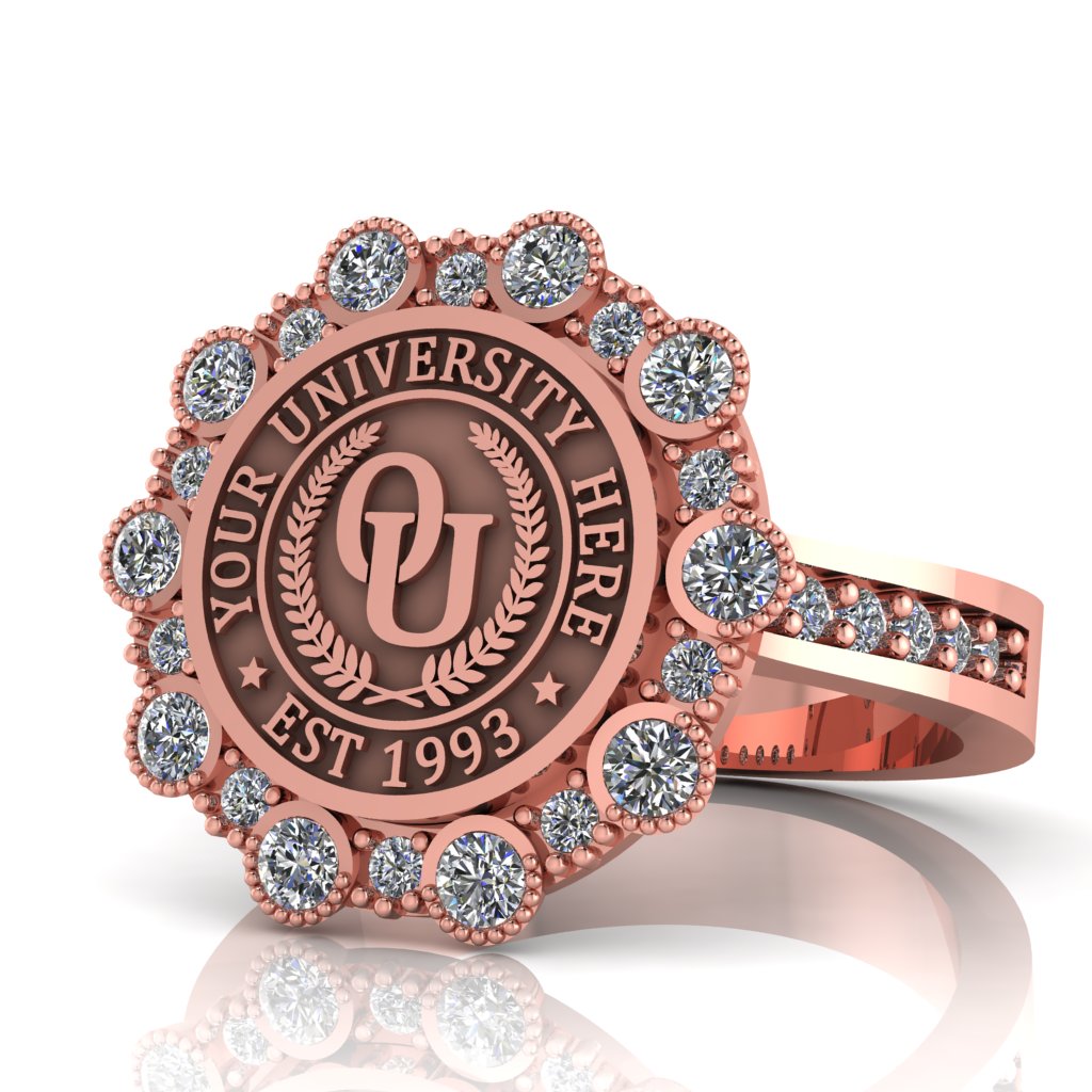 Belgi | Channel Core Band Custom College Ring