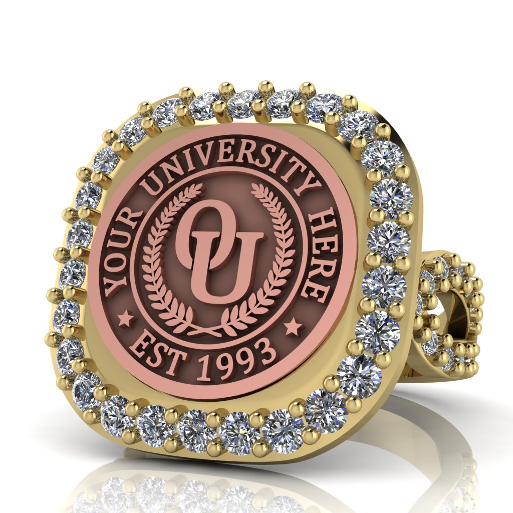 Radius | Infinity Pave Band Custom Collage Ring