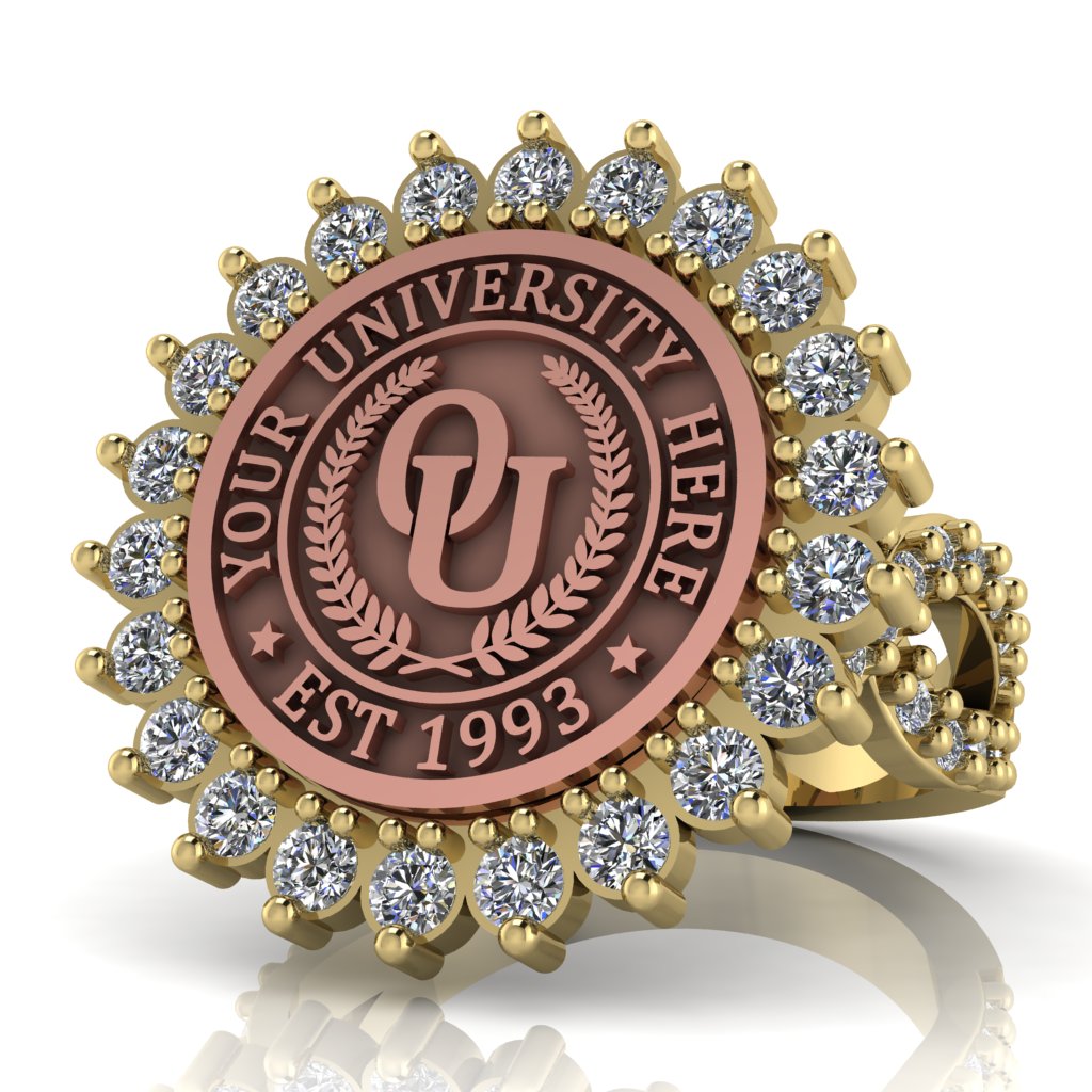 Serku | Infinity Pave Band Custom Collage Ring