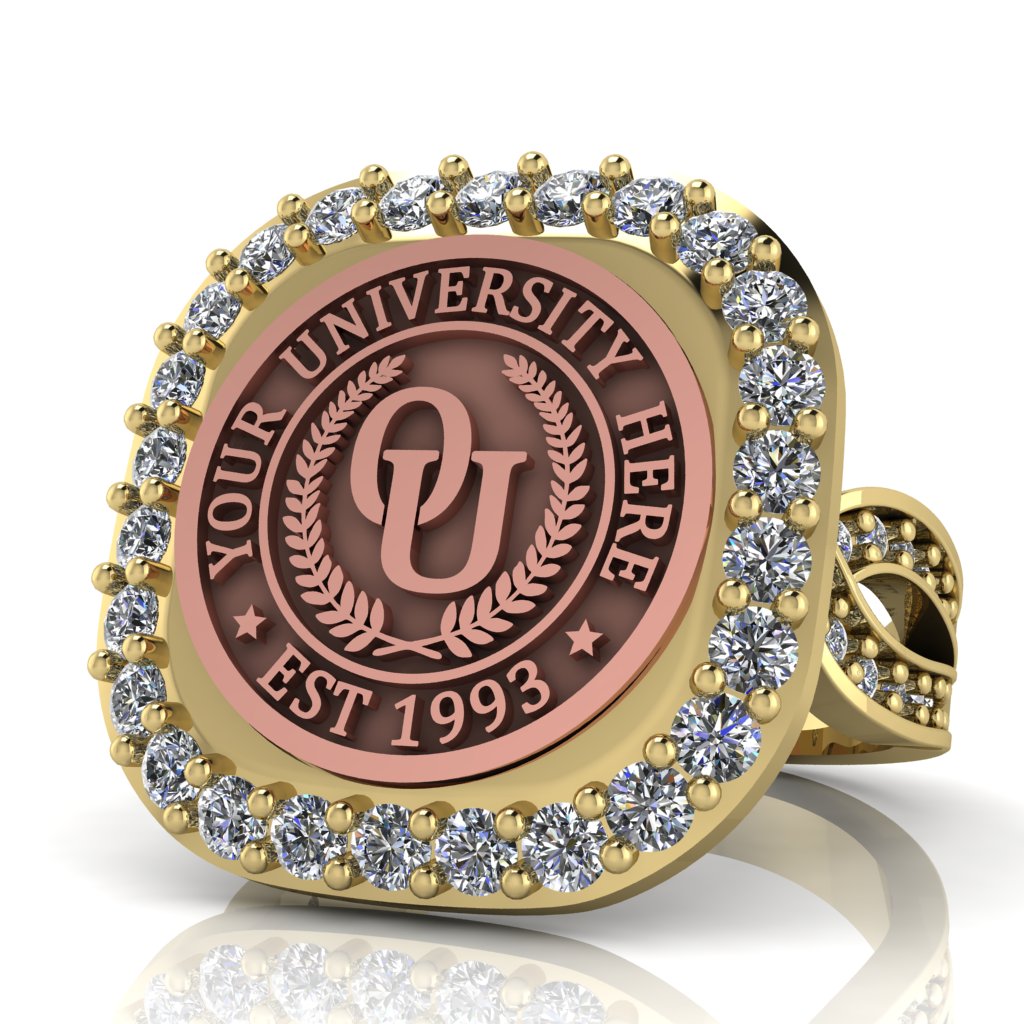 Radius | Infinity Pave Band Custom Collage Ring