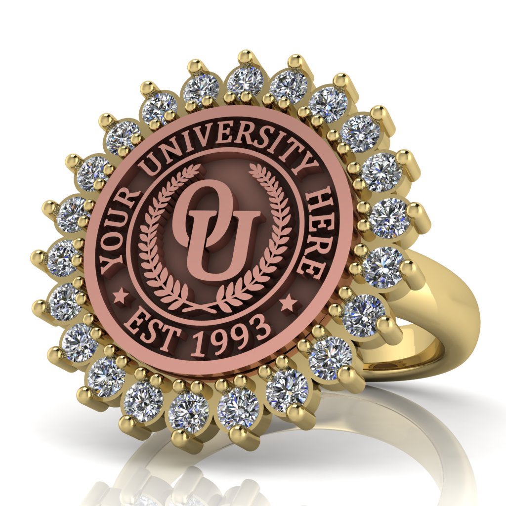 Serku | Classic Dome Band Custom Collage Ring