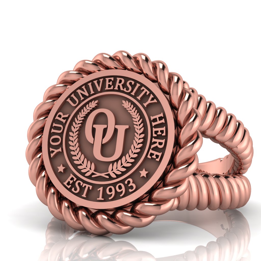 Lubid | V-Rope Band Custom College Ring
