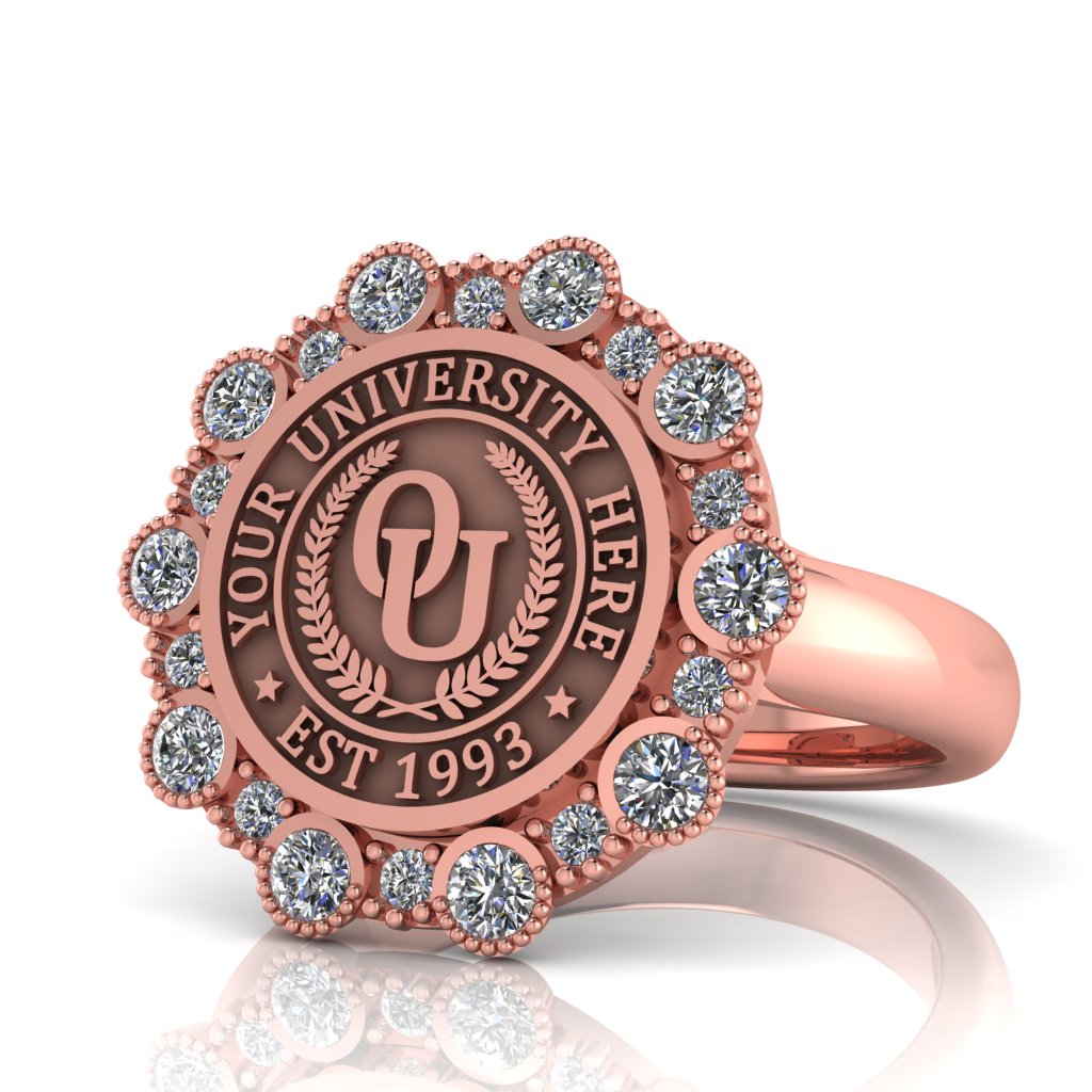 Belgi | Classic Dome Band Custom Collage Ring