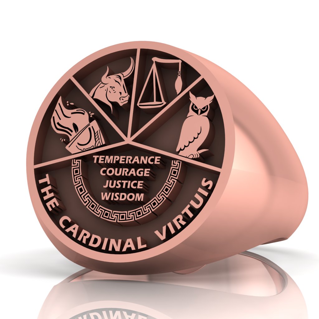 The Cardinal Virtues Ring
