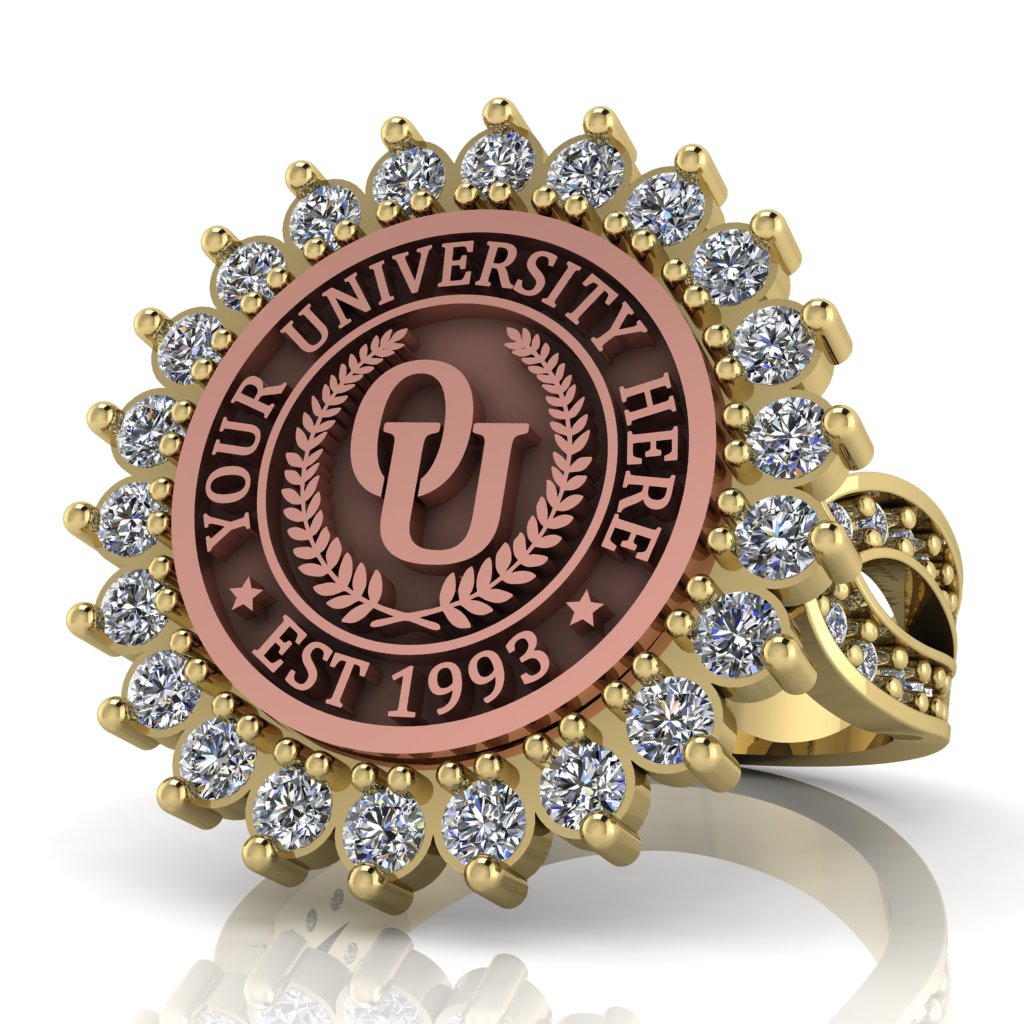 Serku | Infinity Pave Band Custom Collage Ring