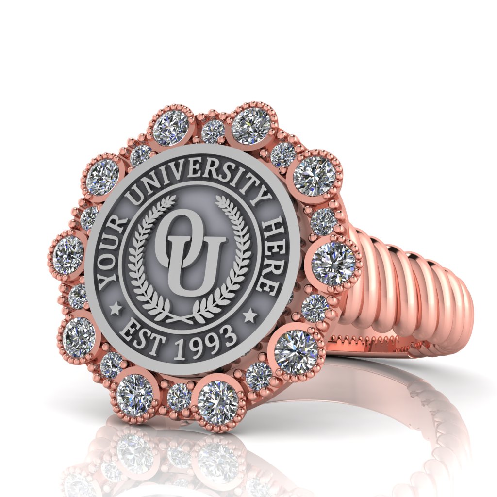 Belgi | Rope Core Band Custom Collage Ring