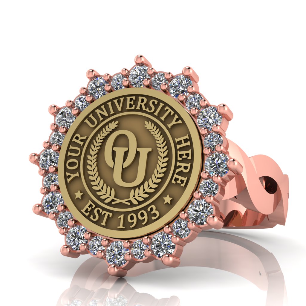 Attraente | Infinity Loop Band Custom College Ring