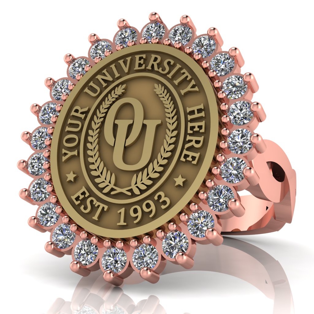 Serku Oval | Infinity Loop Band Custom College Ring