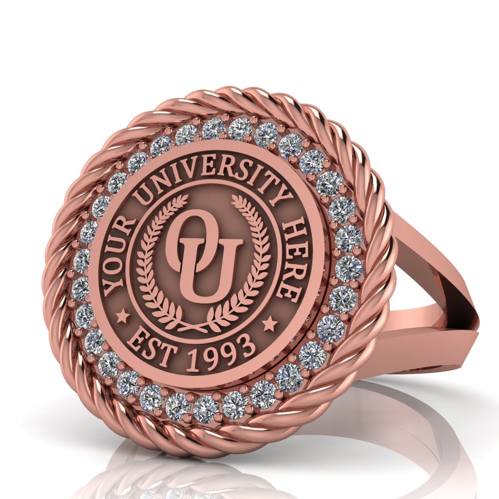 Arrecerat | V-Frame Band Custom Collage Ring