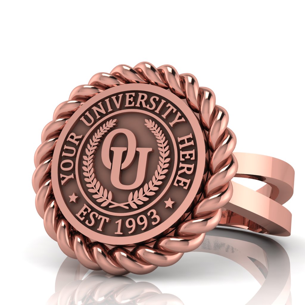 Lubid | Knife Edge Band Custom Collage Ring