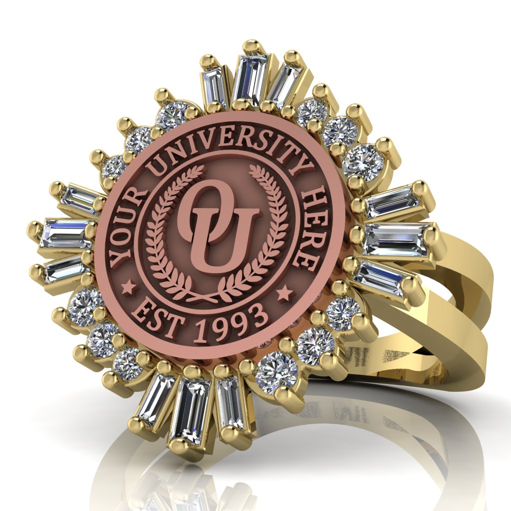 Tramontana | Knife Edge Band Custom Collage Ring