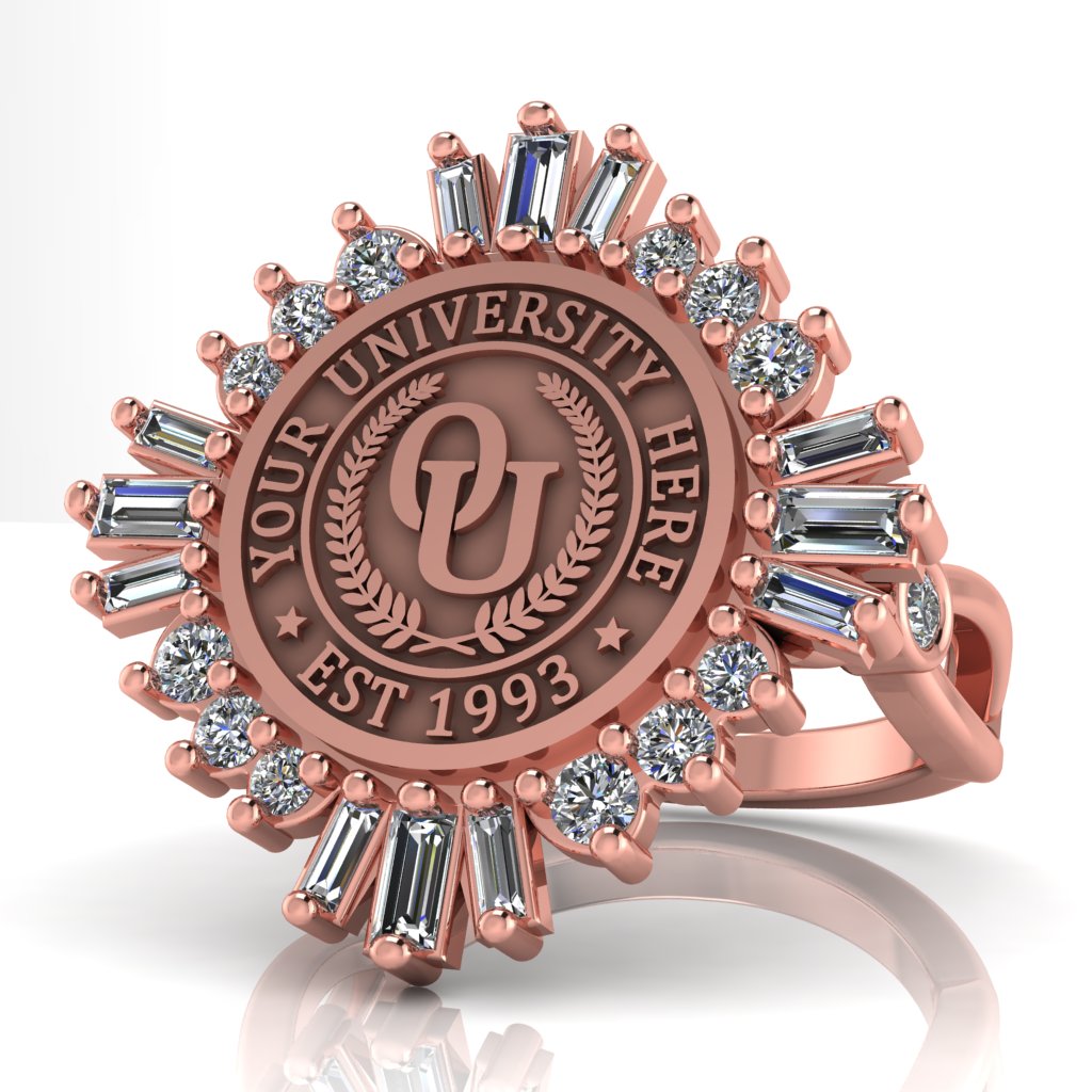 Tramontana | Infinity Bezel Band Custom College Ring