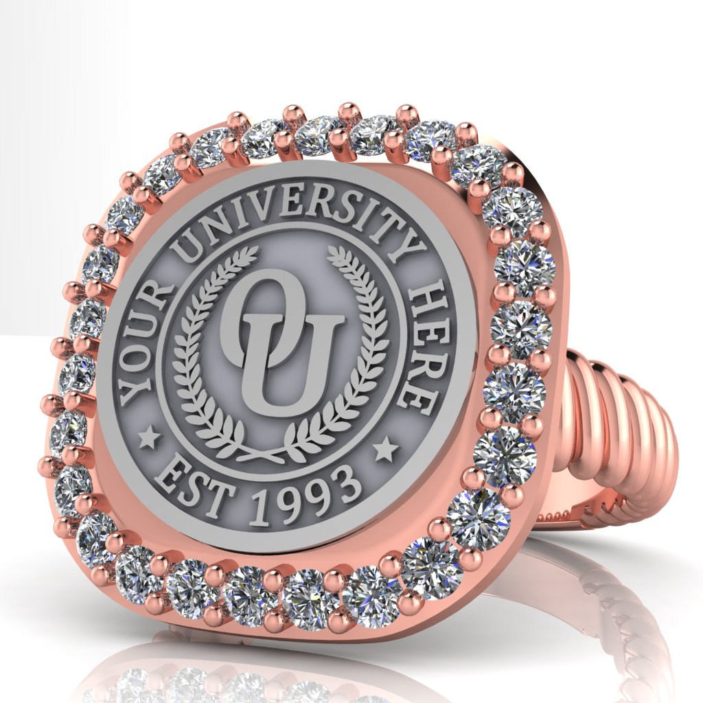 Radius | Rope Core Band Custom Collage Ring