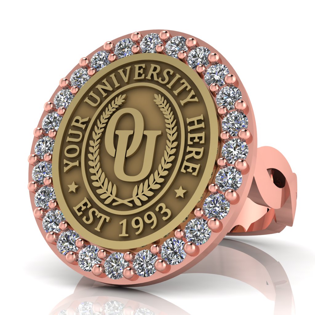 Circum Oval | Infinity Loop Band Custom College Ring