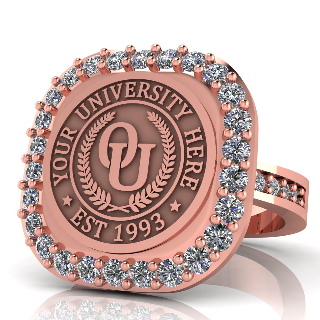 Radius | Channel Core Band Custom Collage Ring