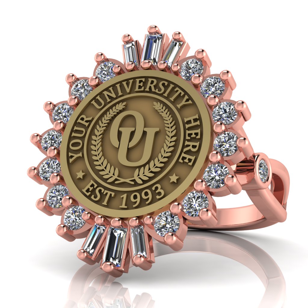 Seren | Infinity Bezel Band Custom Collage Ring