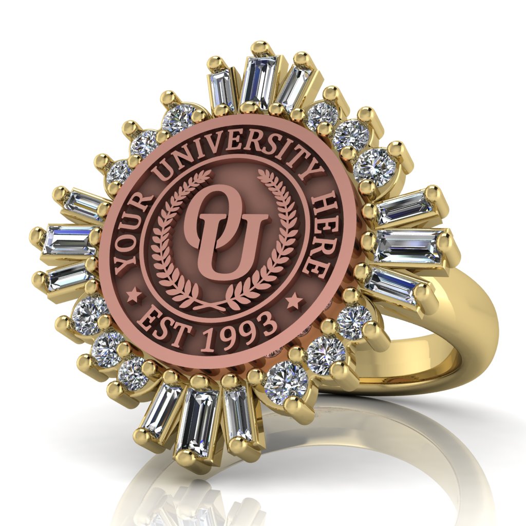 Tramontana | Classic Dome Band Custom Collage Ring