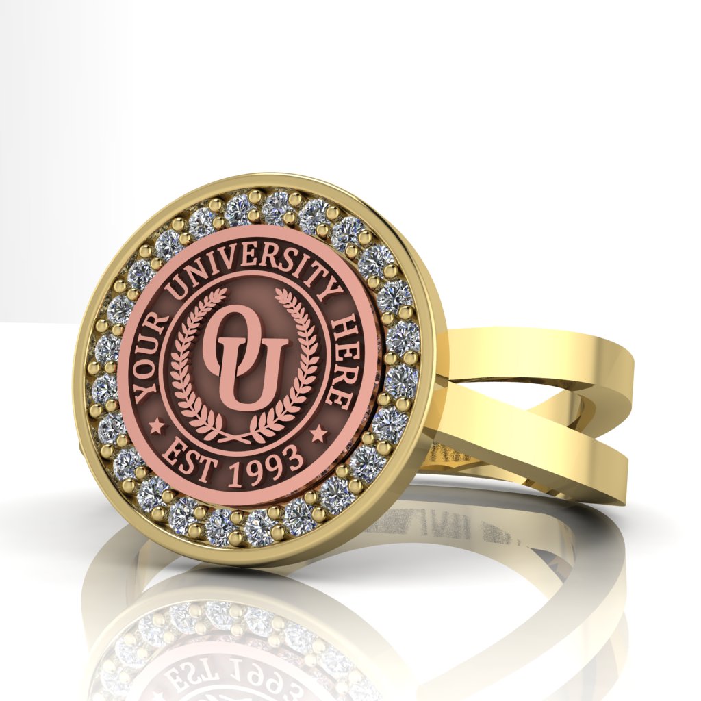 Agonisch | Knife Edge Band Custom Collage Ring