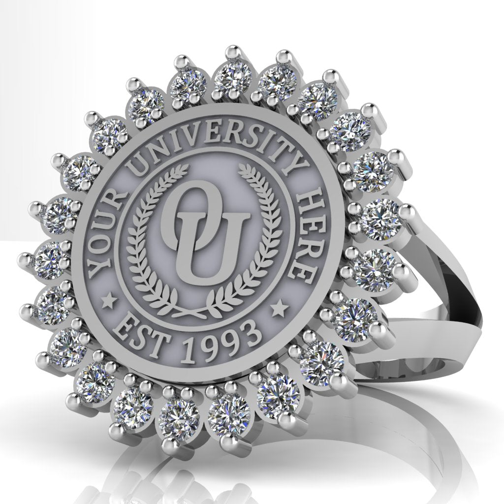 Serku | V-Frame Band Custom College Ring