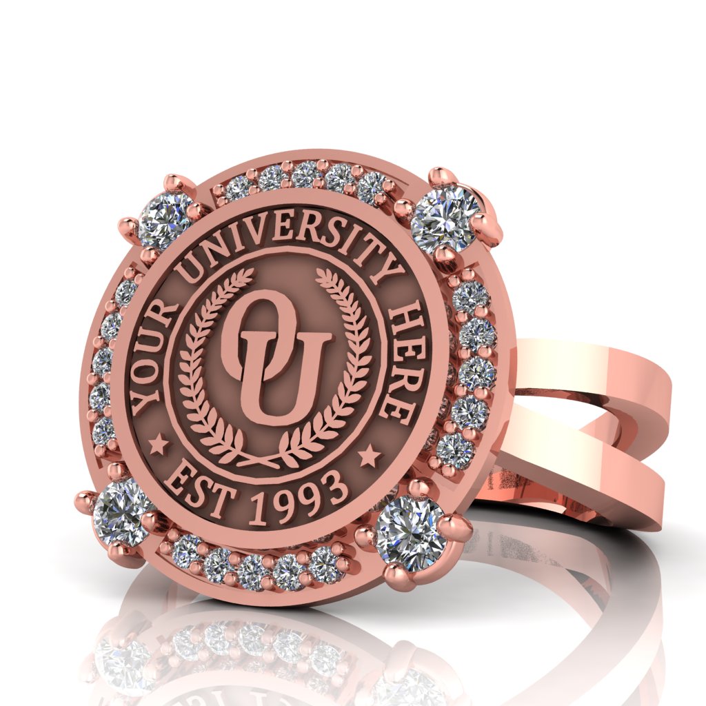 Voir | Knife Edge Band Custom College Ring