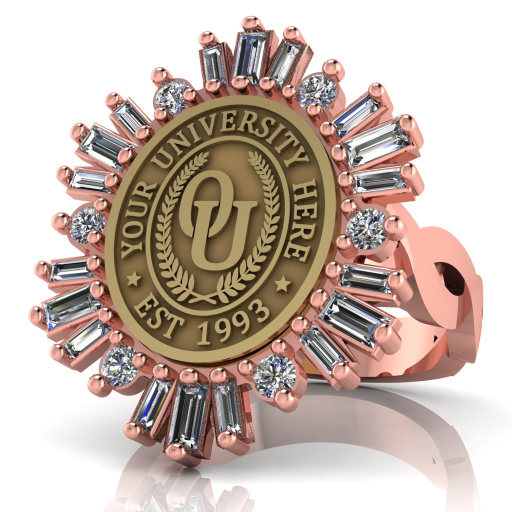 Tramontana Oval | Infinity Loop Band Custom College Ring