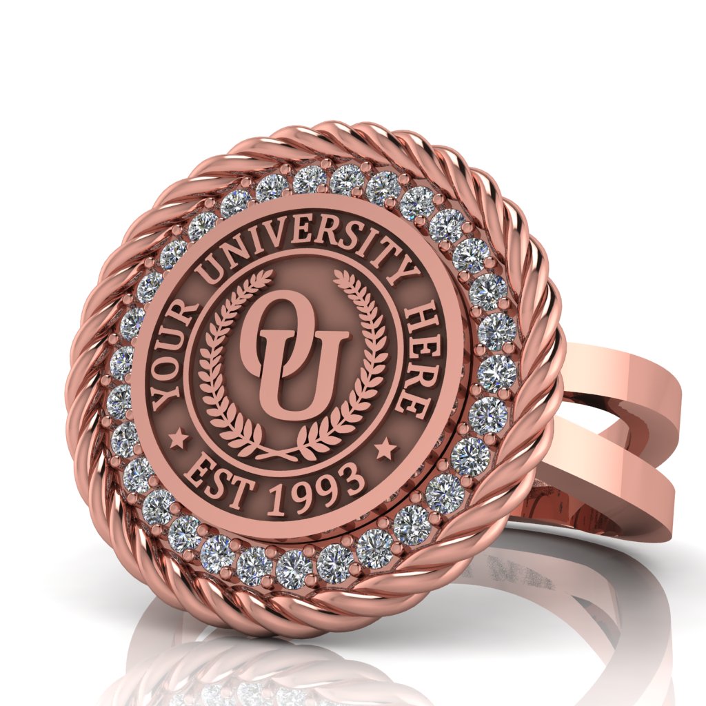 Arrecerat | Knife Edge Band Custom Collage Ring