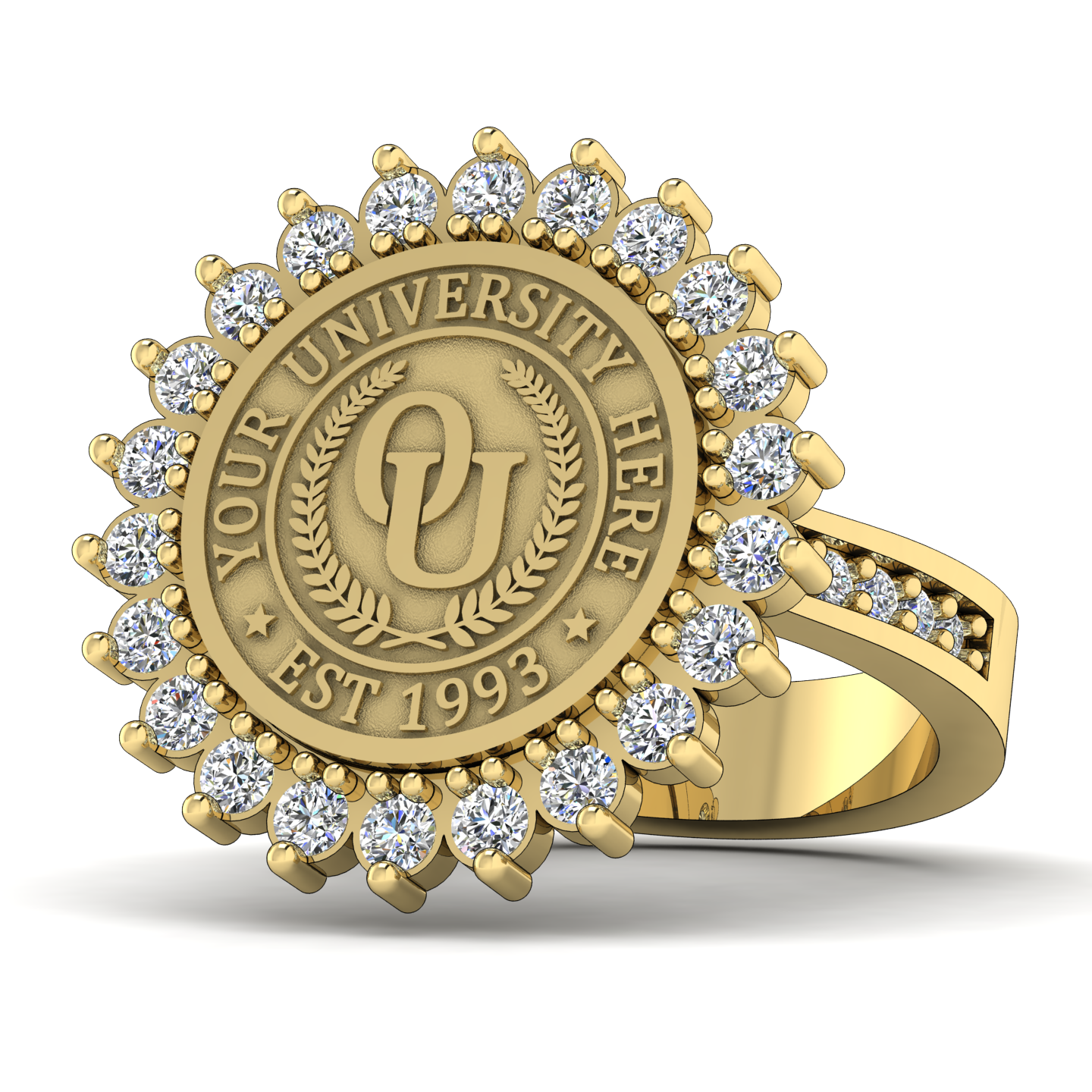 Serku | Channel Core Band Custom College Ring