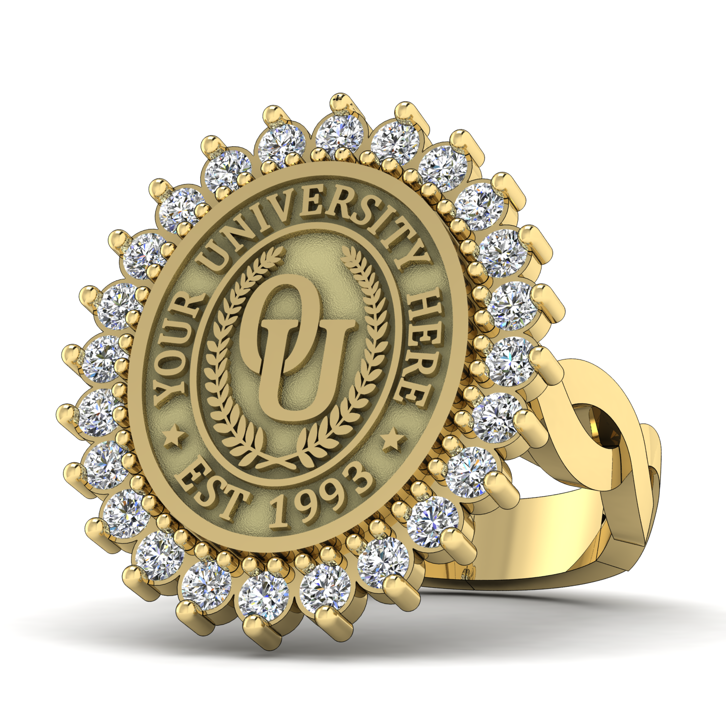 Serku Oval | Infinity Loop Band Custom College Ring