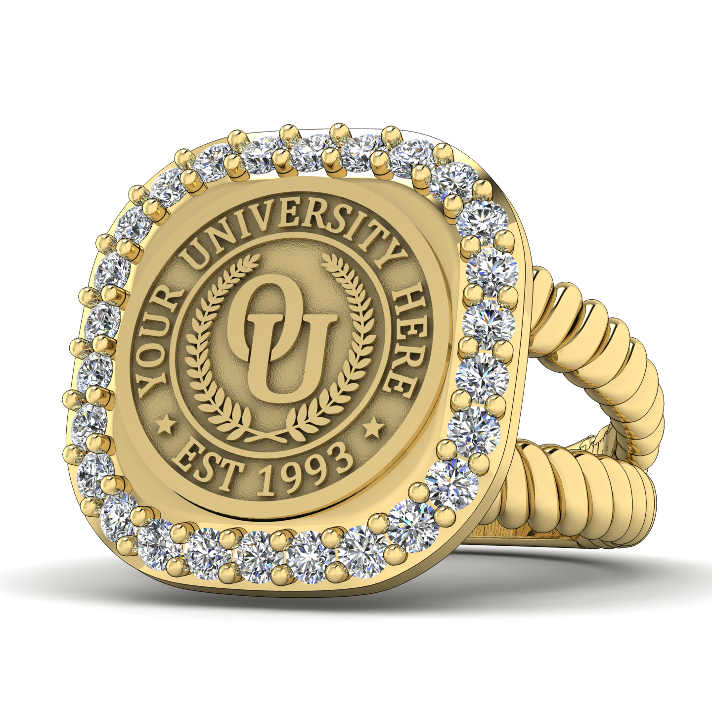 Radius | V-Rope Band Custom College Ring