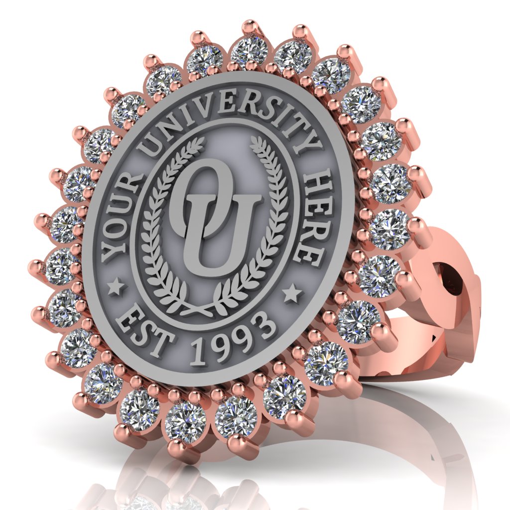 Serku Oval | Infinity Loop Band Custom Collage Ring