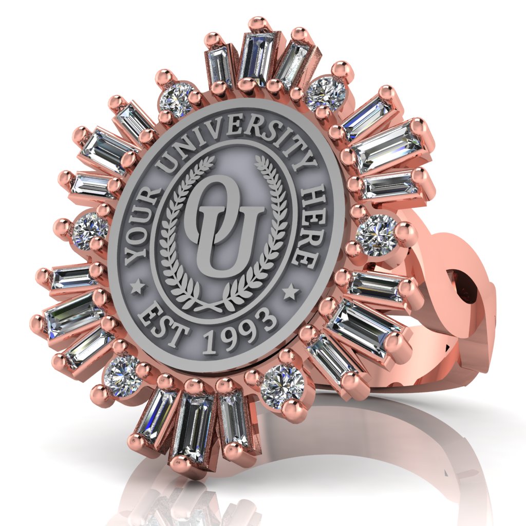 Tramontana Oval | Infinity Loop Band Custom College Ring