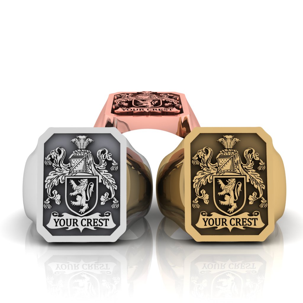Personalized Family Crest Ring