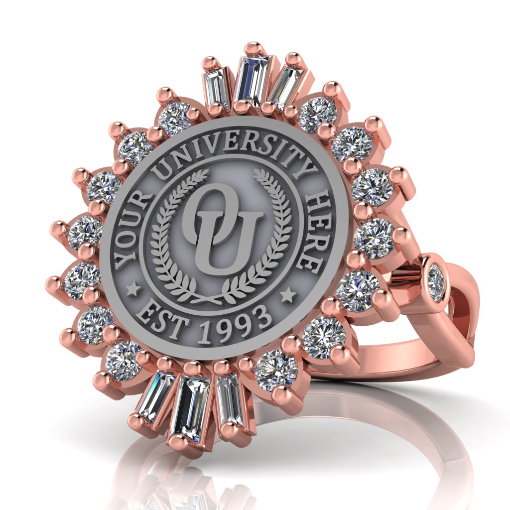 Seren | Infinity Bezel Band Custom Collage Ring