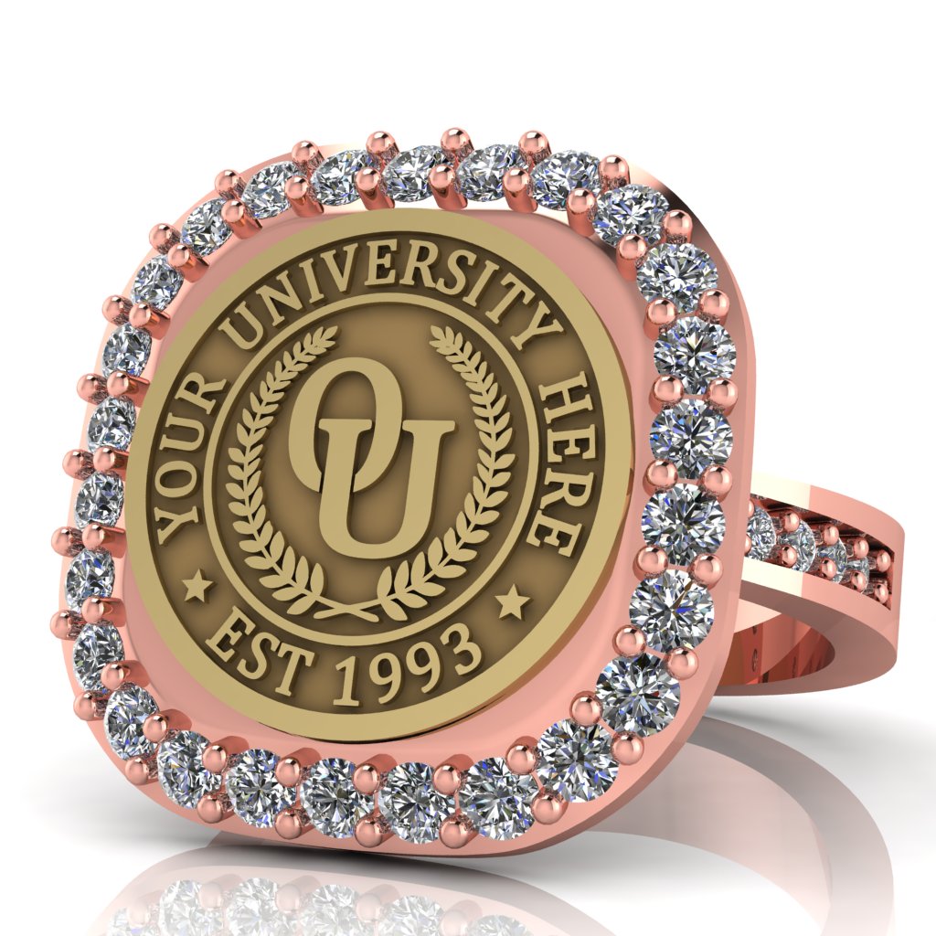 Radius | Channel Core Band Custom Collage Ring