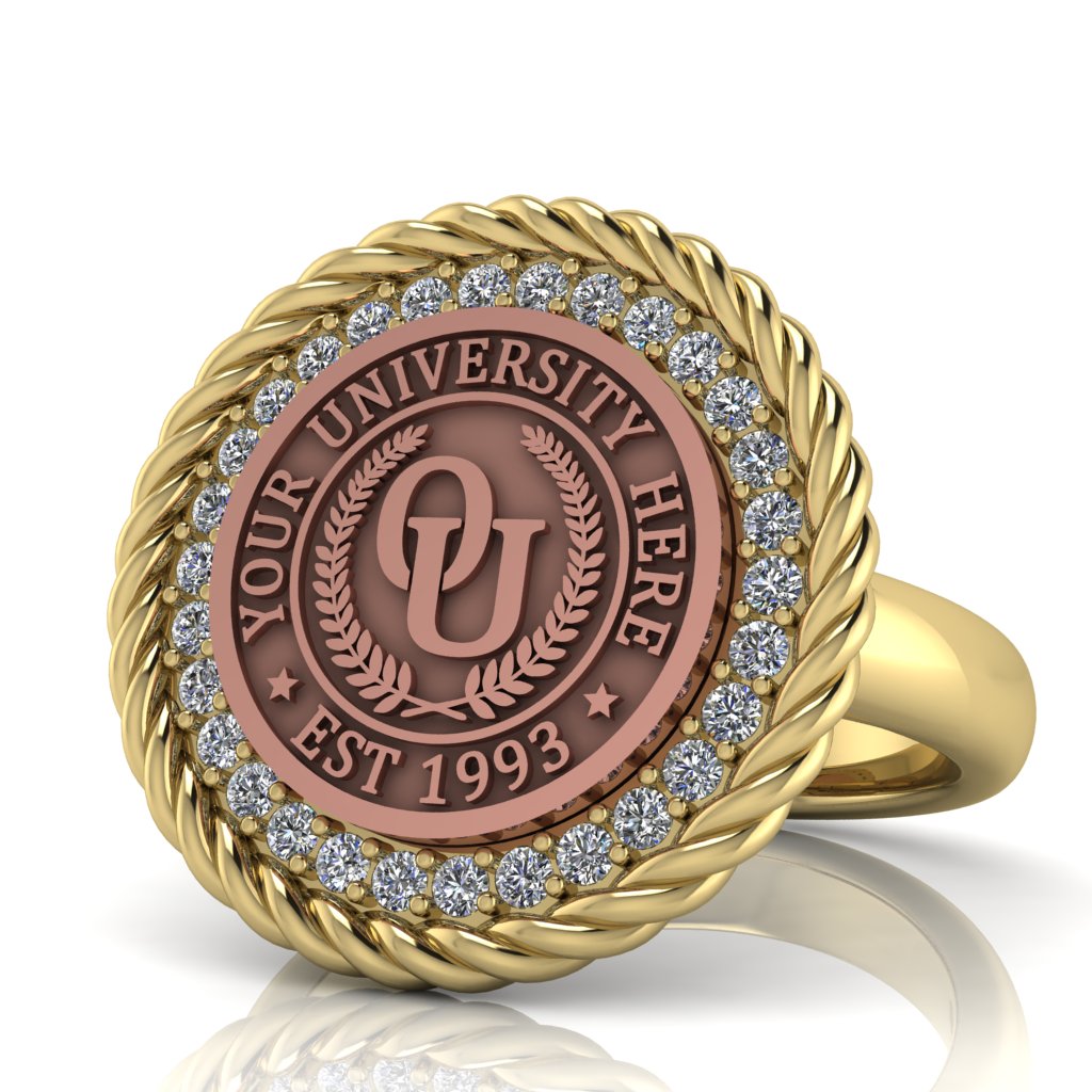 Arrecerat | Classic Dome Band Custom Collage Ring