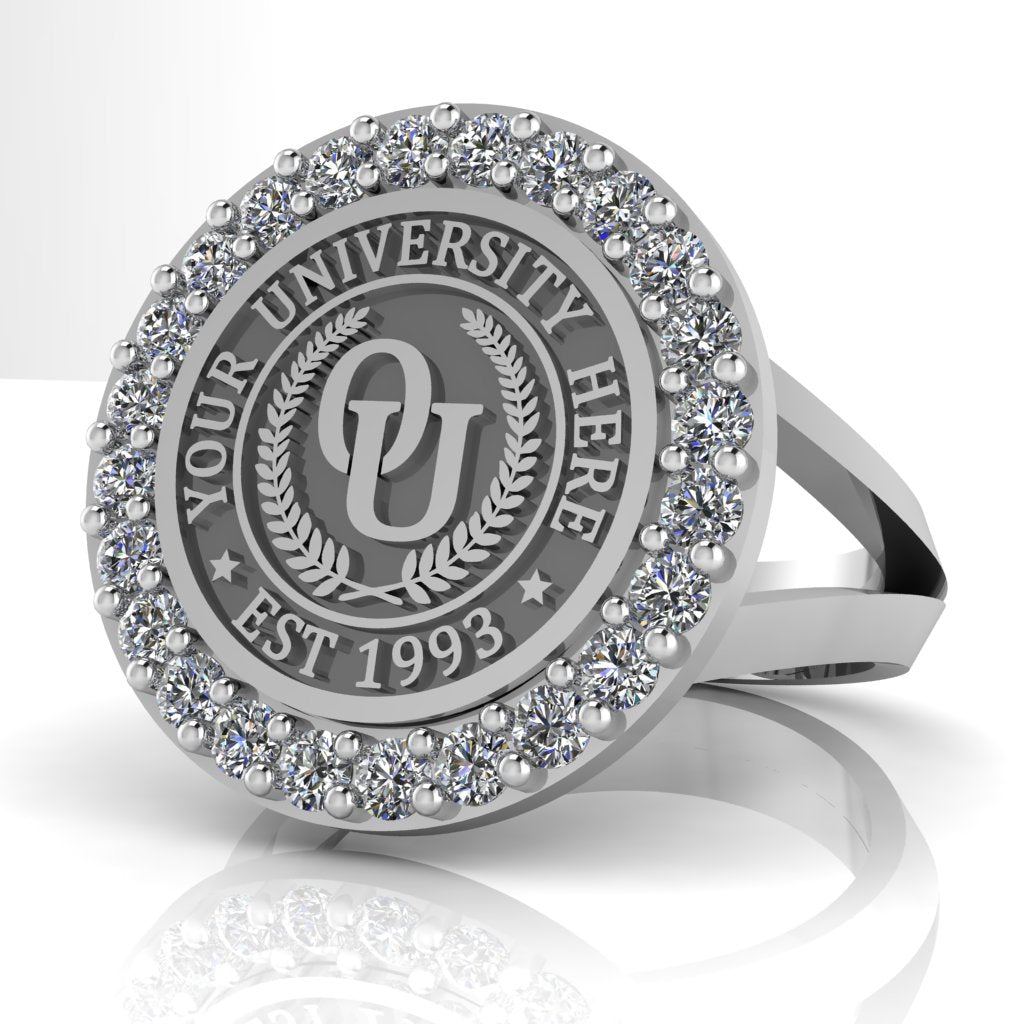 Circum | V-Frame Band Custom College Ring