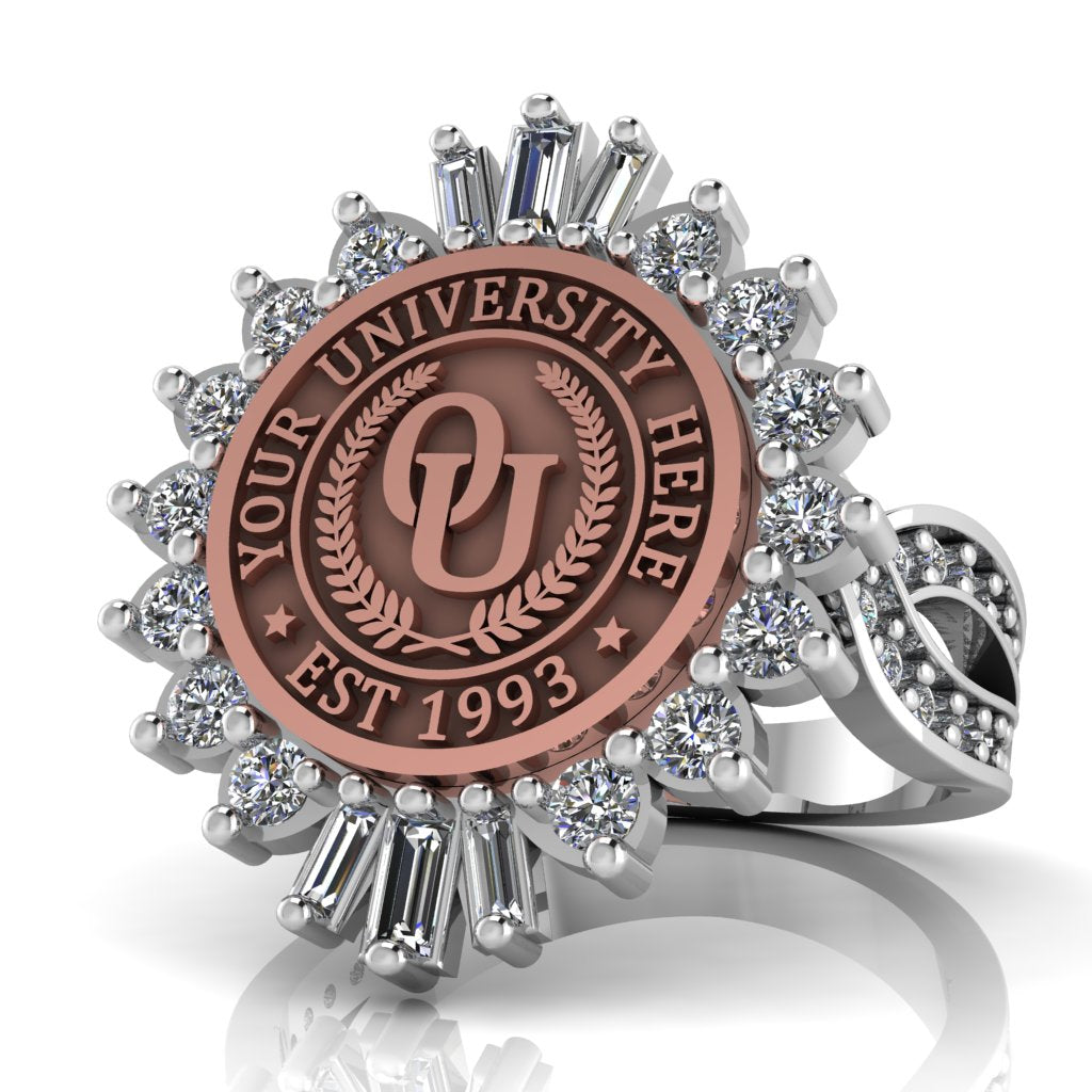 Seren | Infinity Pave Band Custom Collage Ring