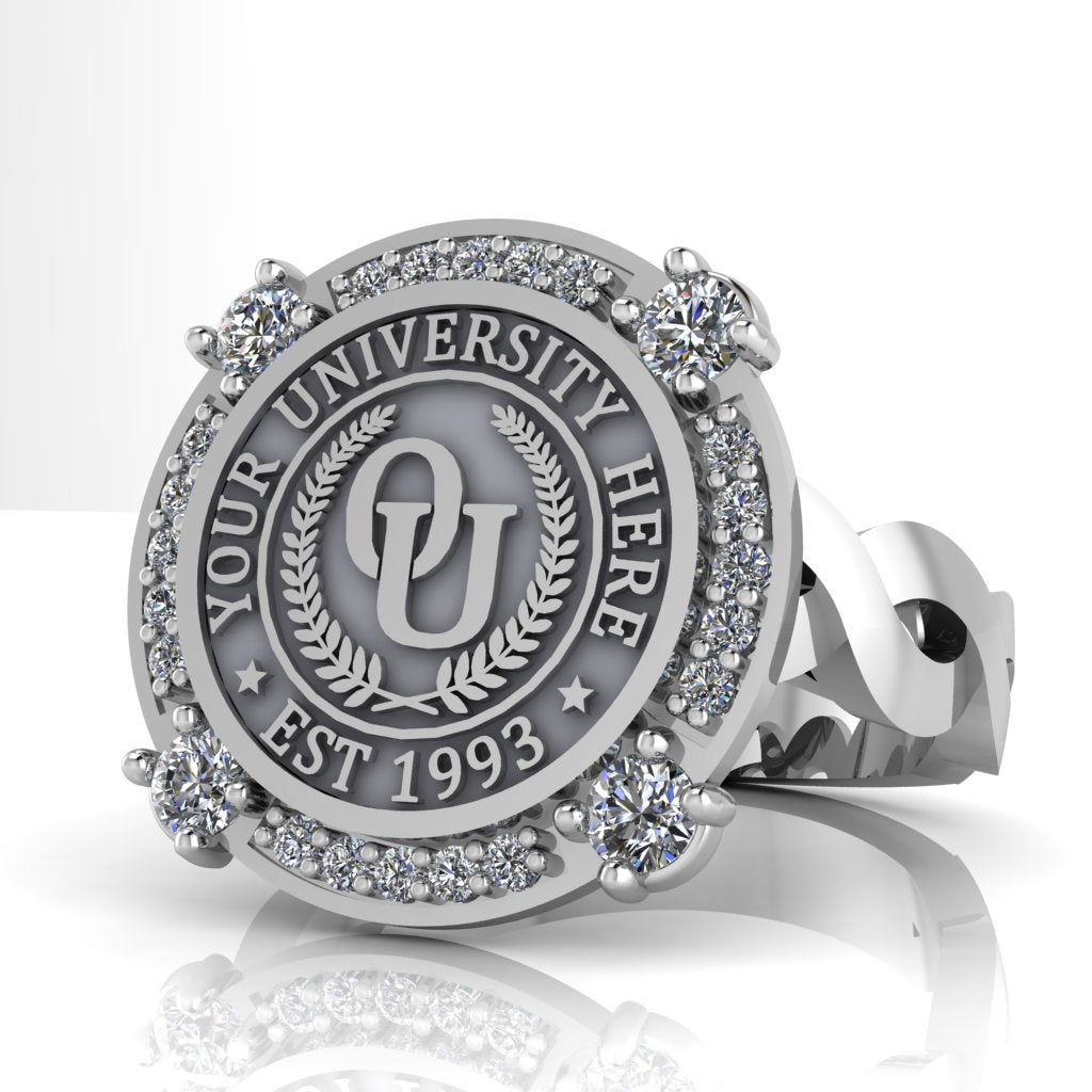Voir | Infinity Loop Band Custom College Ring