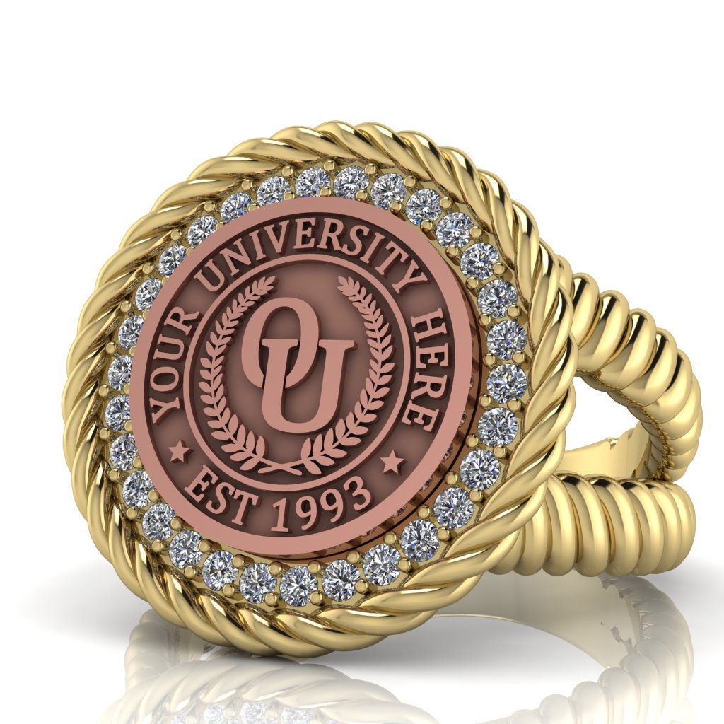 Arrecerat | V-Rope Band Custom Collage Ring