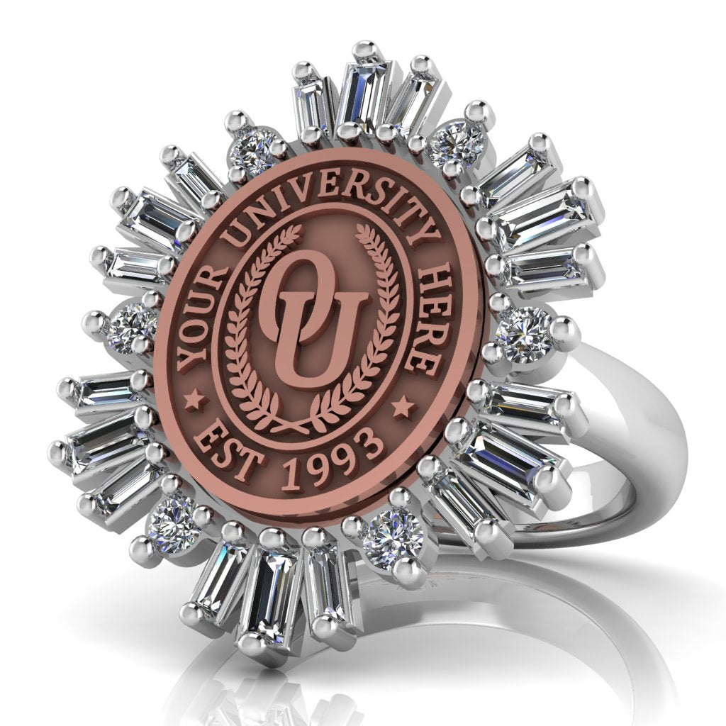 Tramontana Oval | Classic Dome Band Custom Collage Ring