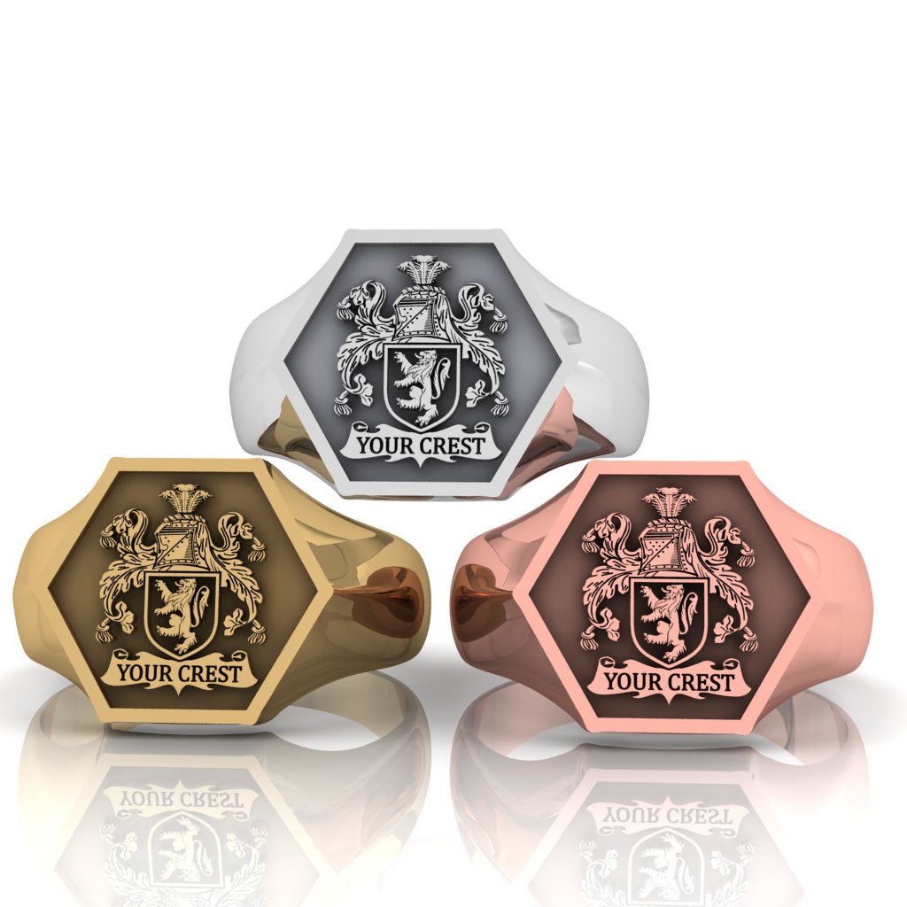 Personalized Family Crest Ring