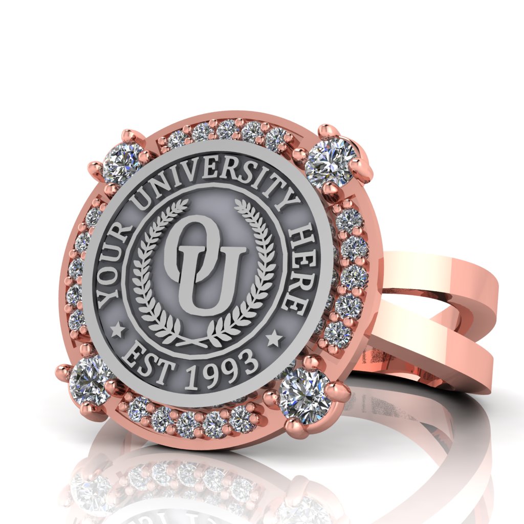 Voir | Knife Edge Band Custom College Ring