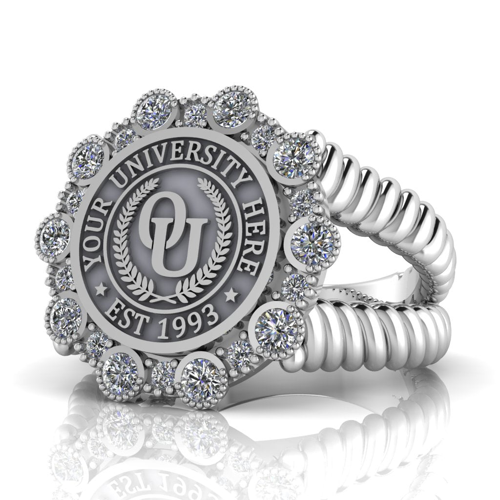 Belgi | V-Rope Band Custom Collage Ring